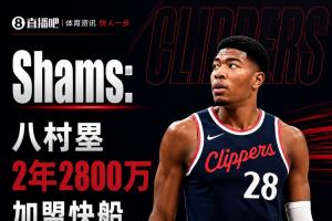 离开湖人但留LAShams：八村塁2年2800万加盟快船！含球队选项